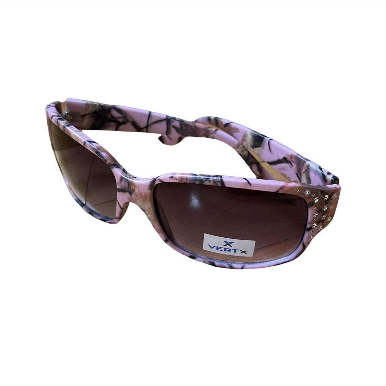 Women's Pink and Black Sunglasses