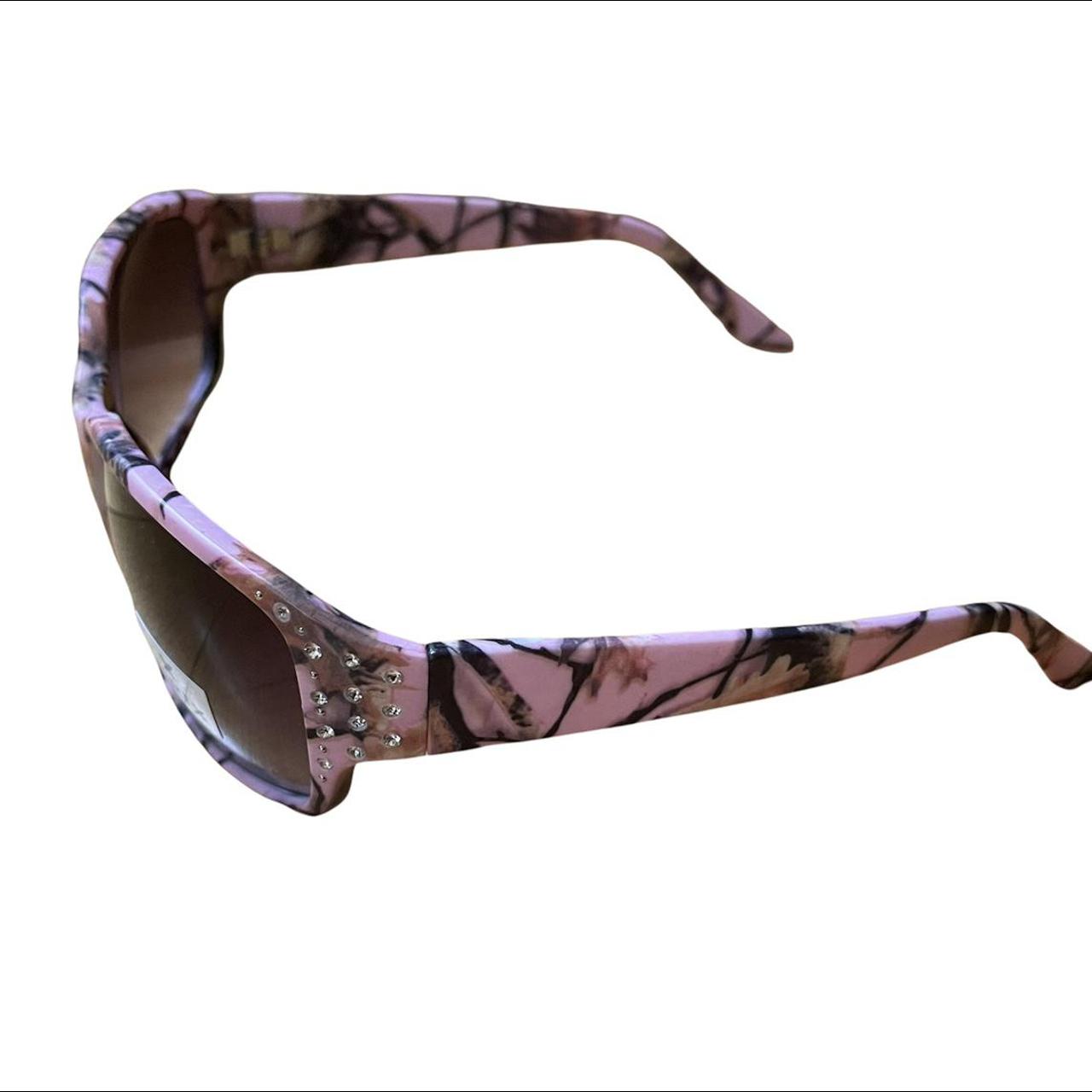 Women's Pink and Black Sunglasses (2)