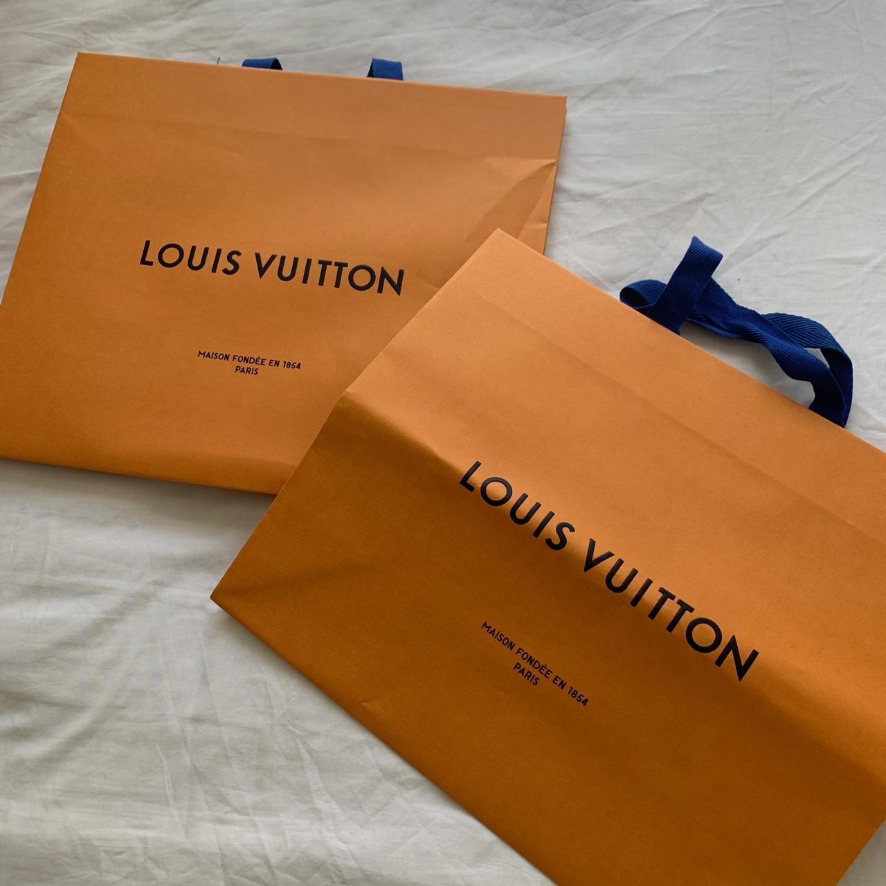 Authentic Louis Vuitton paper bag. Dimensions are: - Depop