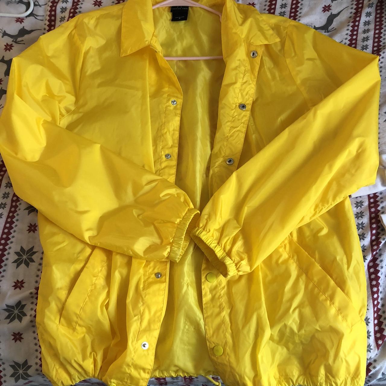 PENNYWISE WINDBREAKER georgies yellow raincoat from... - Depop