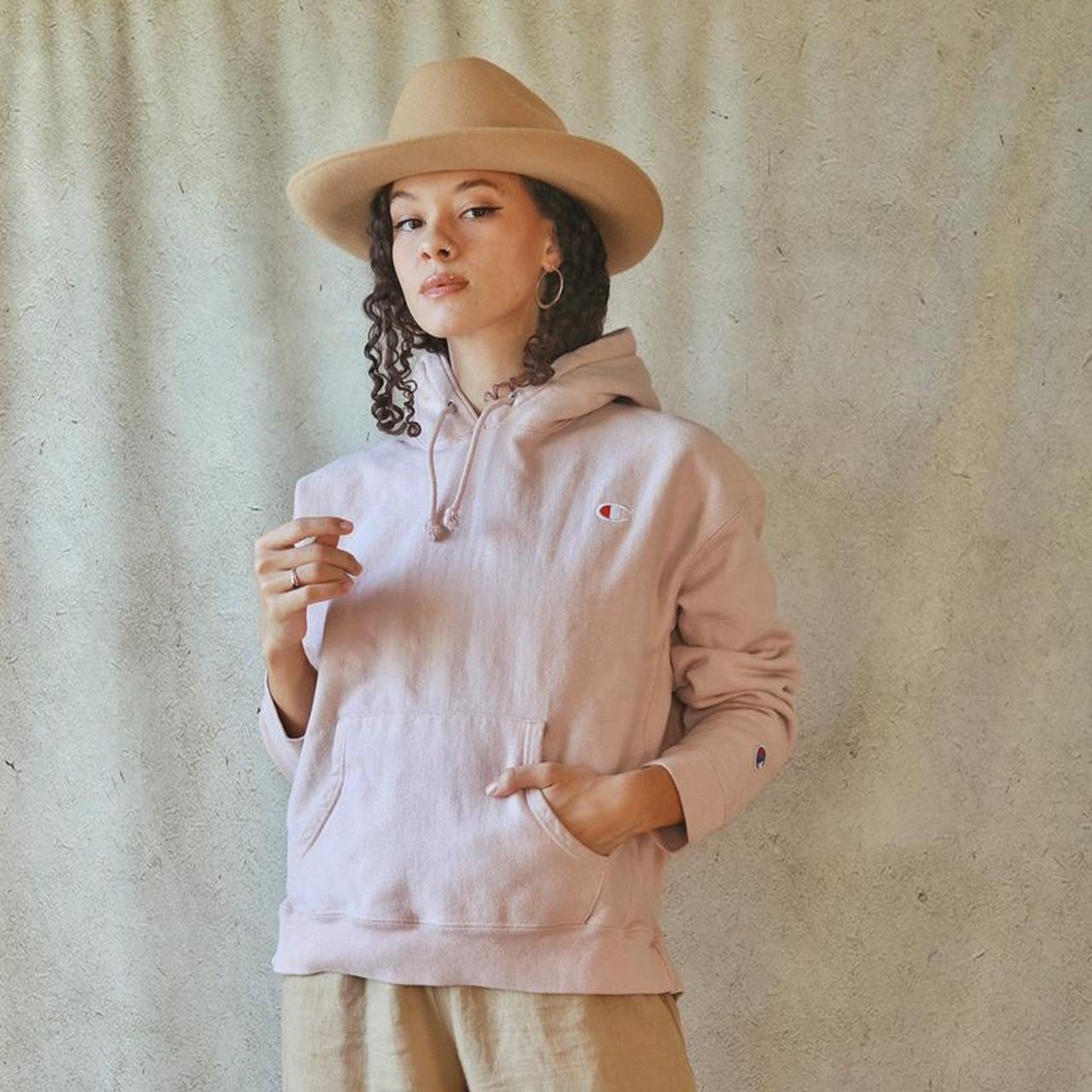 thick champion hoodie