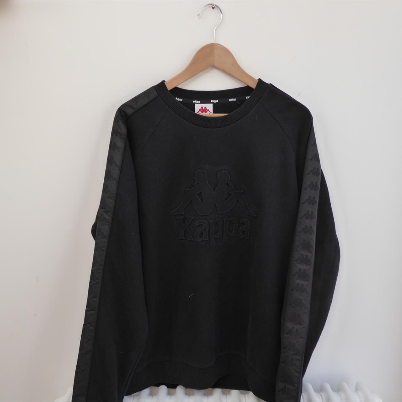 Kappa Men's Black Jumper | Depop