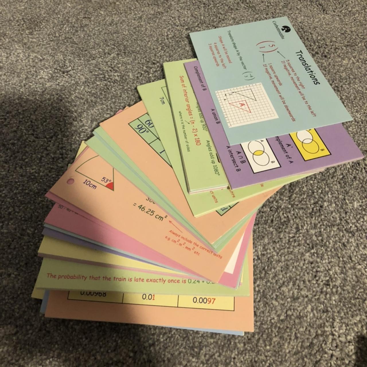 corbett-maths-revision-cards-great-quality-apart-depop