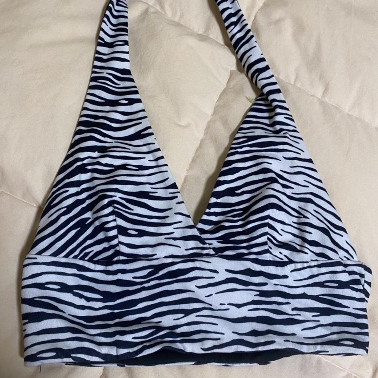 Sexy i am gia zebra halter top! The most