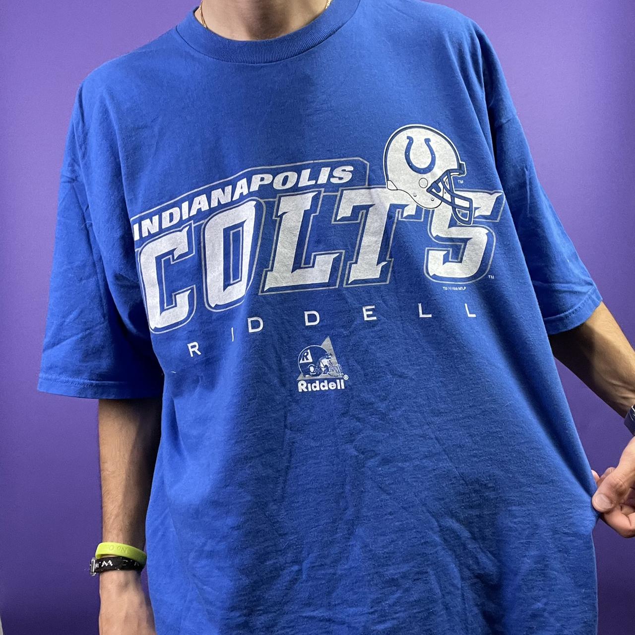 ️VINTAGE 90s INDIANAPOLIS COLTS NFL GRAPHIC IMAGE... - Depop