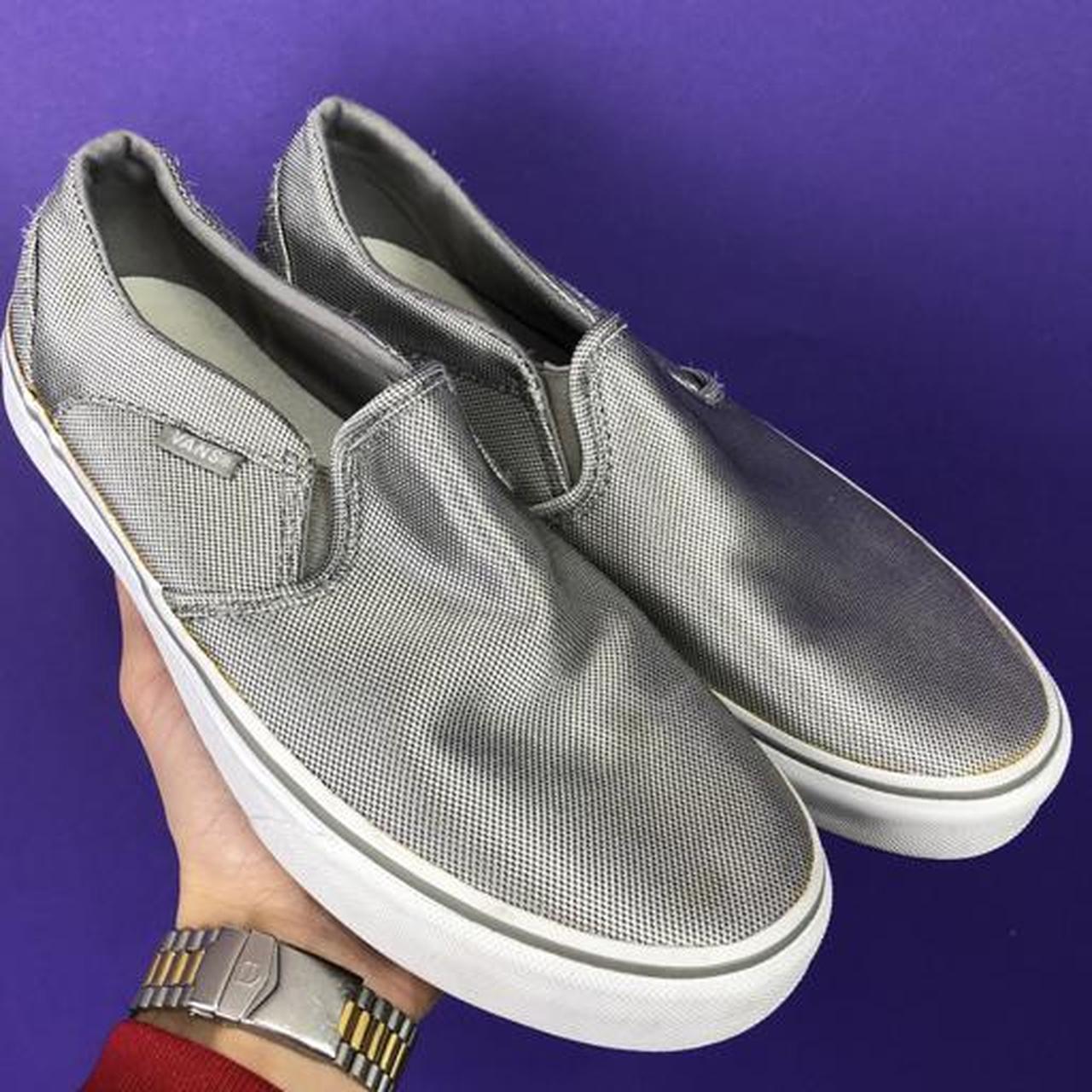 mens silver vans