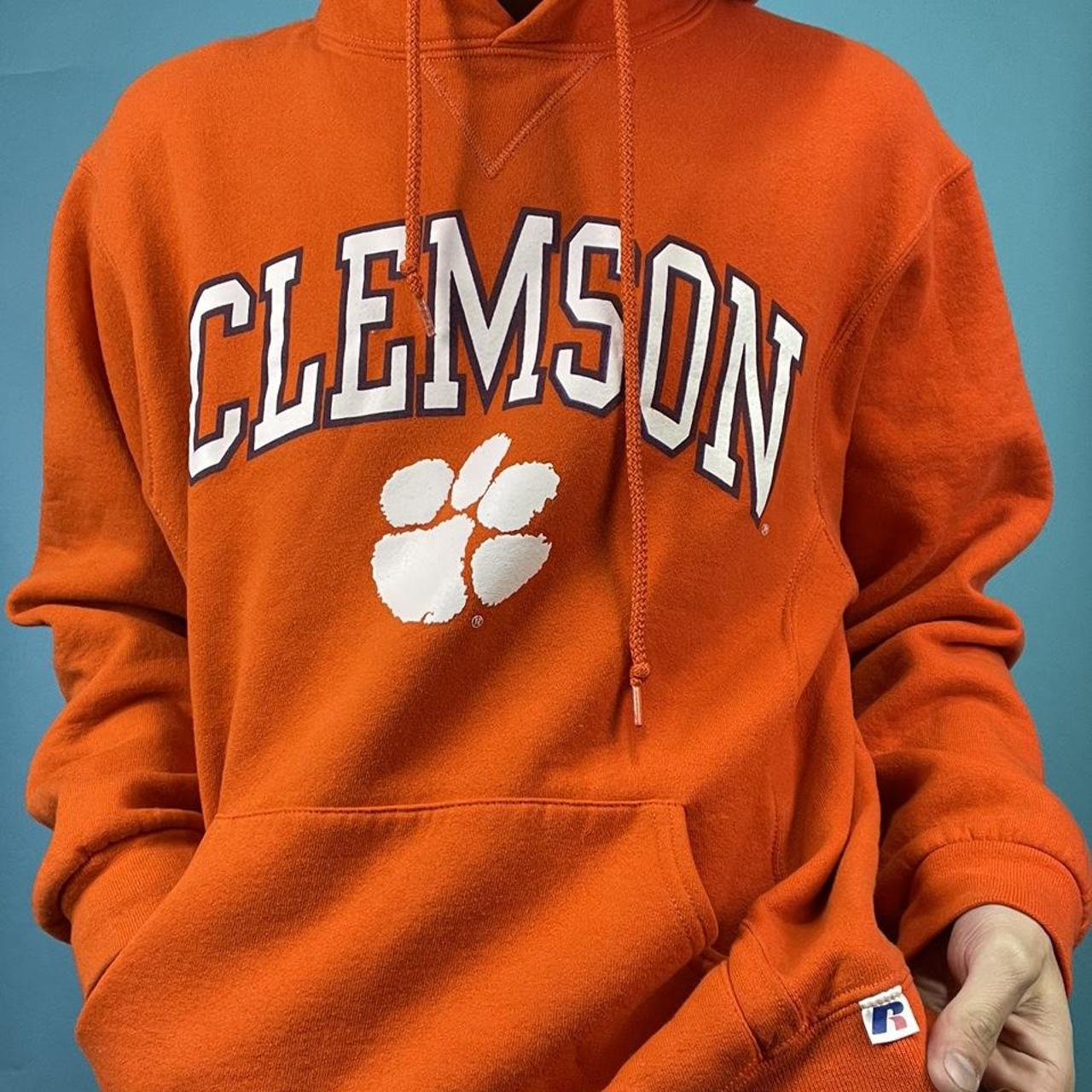 ️vintage Russell Athletic Clemson College Pullover Depop