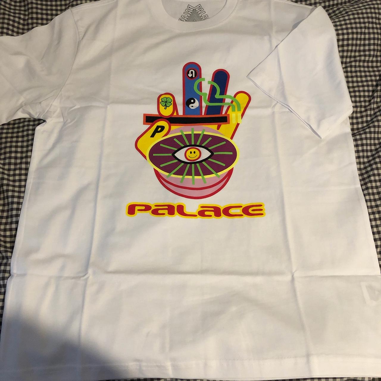 Palace Happy Cig 🚬👌🏽 T Shirt Deadstock XL white | Depop