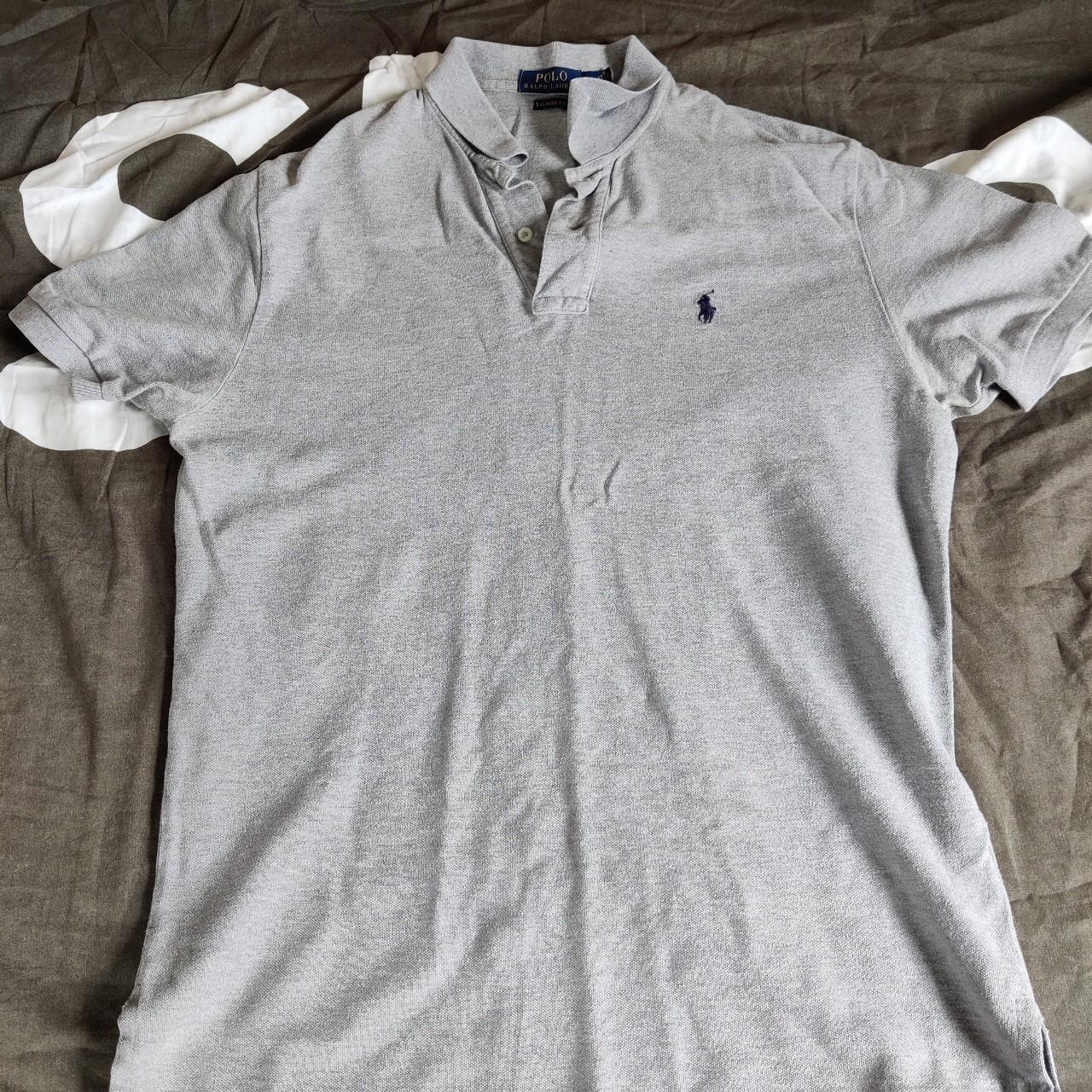 Grey Ralph Lauren polo, size s US so could easily... - Depop