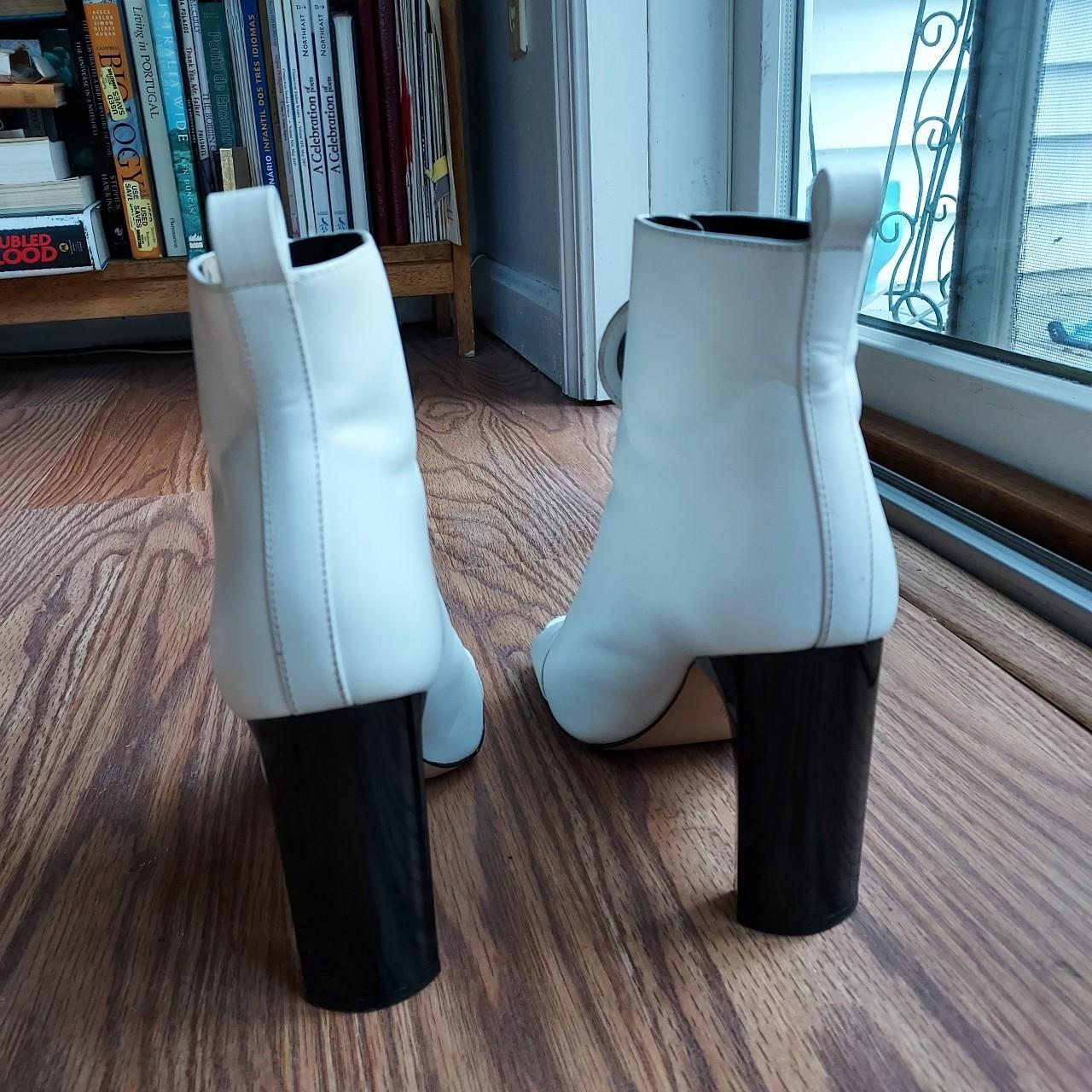 calvin klein white boots