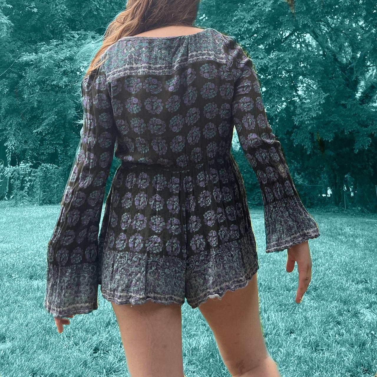 Boho Romper Size S 🌀model 5’6 usually wears m... Depop