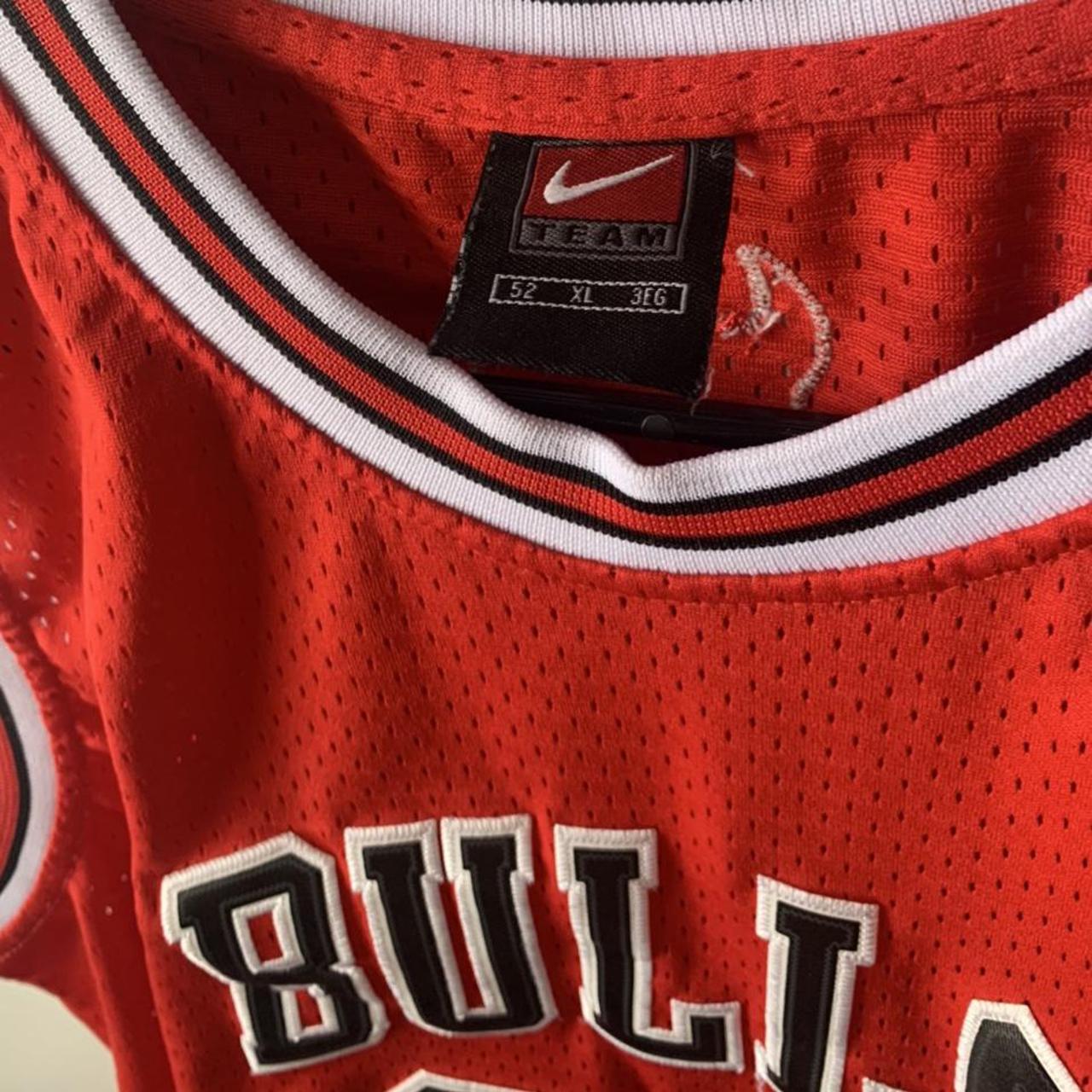 Y2K NBA Chicago Bulls Button Up Mesh Jersey Size - Depop