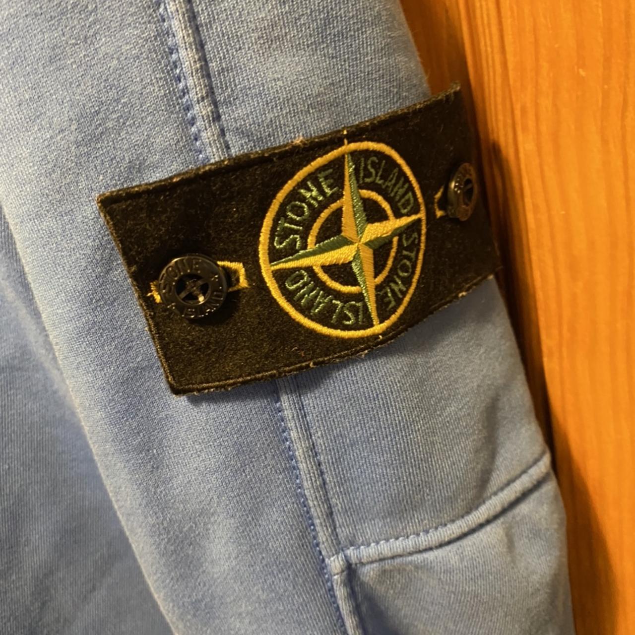 Light Blue Stone island quarter zip hoodie Size... - Depop