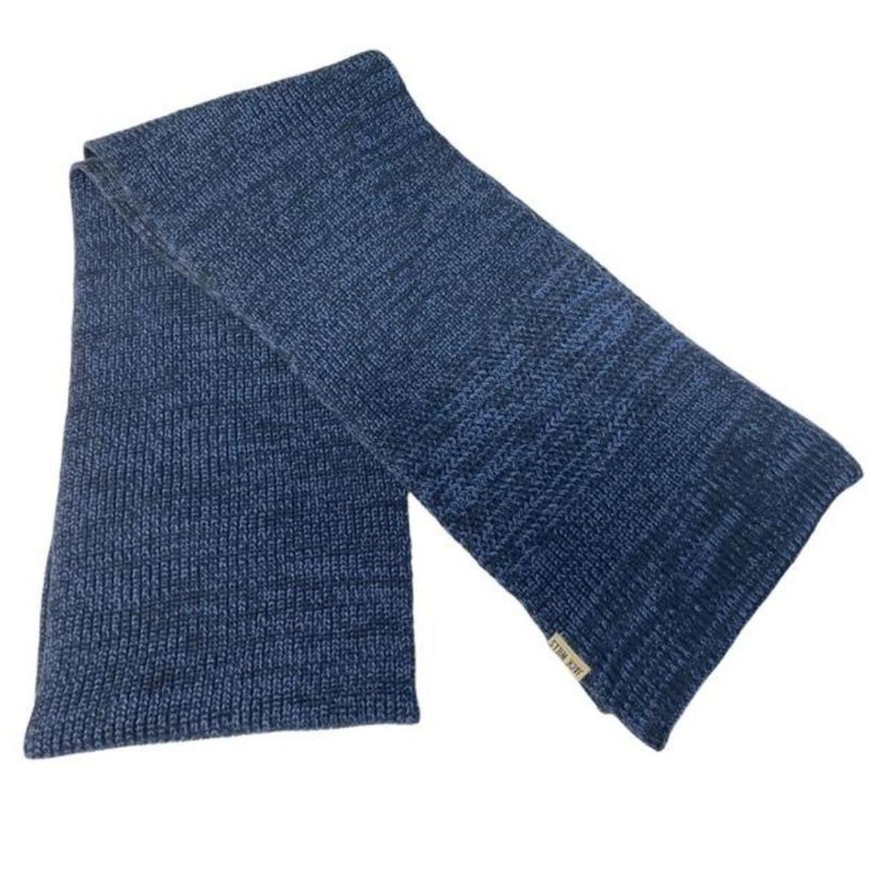 Jack Wills Men's Grey and Navy Scarfwraps Depop