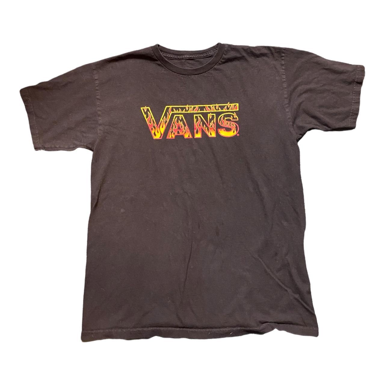 Vans Flame Logo T-Shirt Small stain on the... - Depop