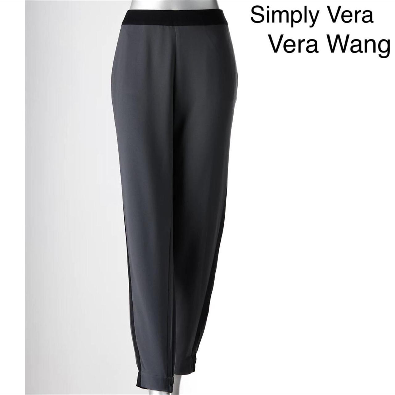 Simply Vera Vera Wang Pants Womens Medium White Black Striped