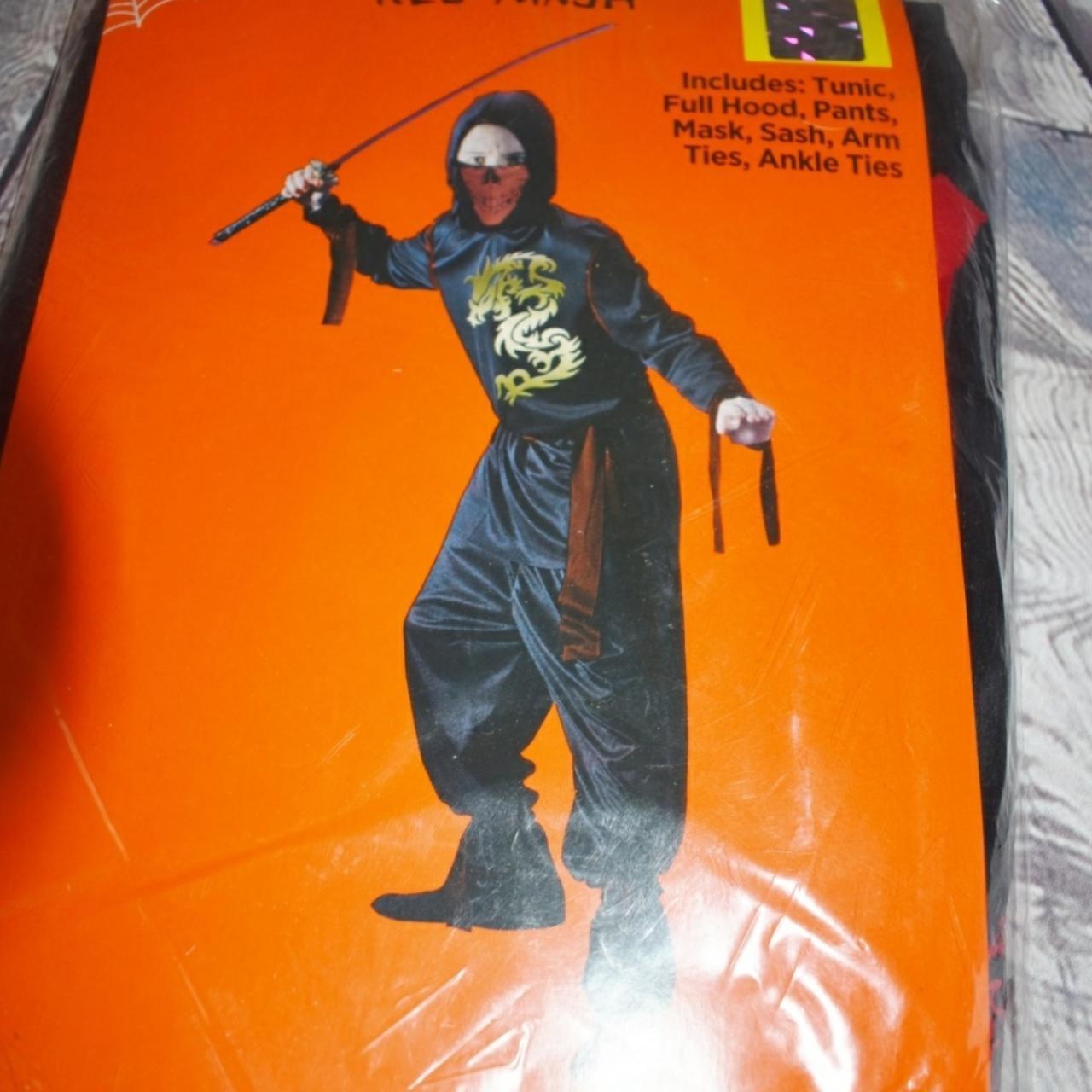 Red Ninja Halloween Costume Size 2-8 Black With&hellip; - Depop
