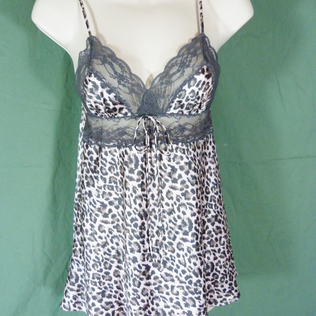 Women's Victoria's Secret Silky Satin Leopard Print... - Depop