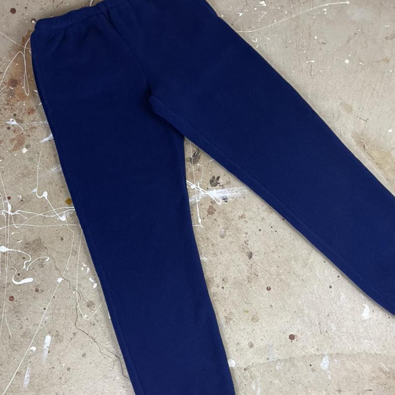 90’s vintage blue Polartec fleece sweatpants/joggers... Depop