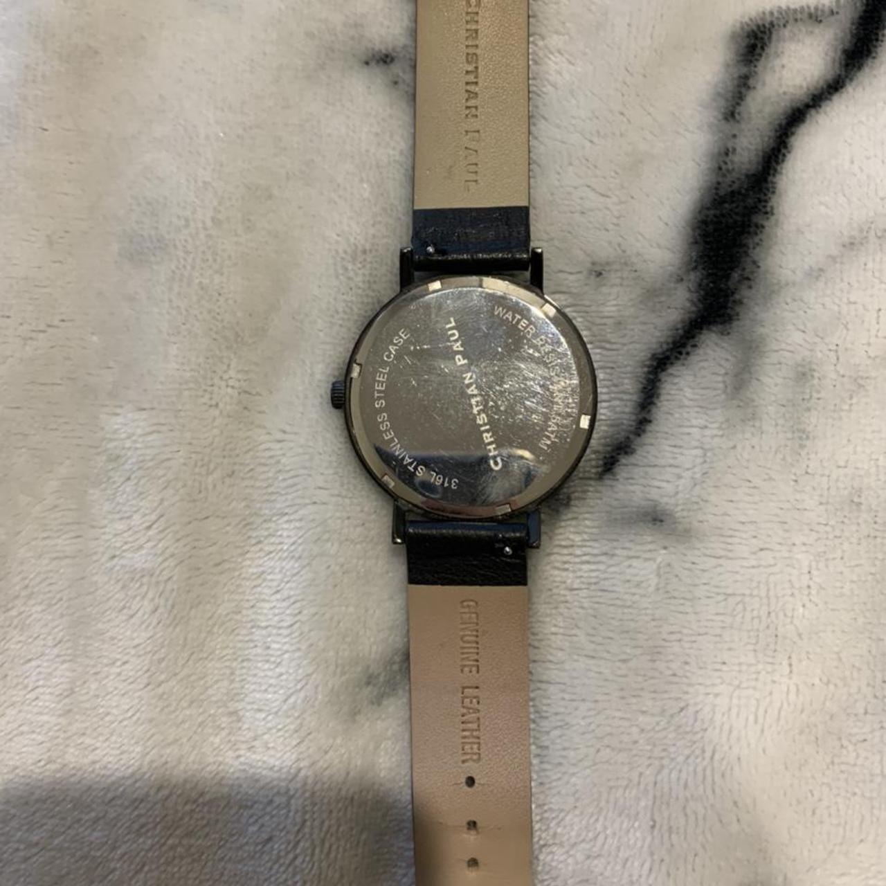 CHRISTIAN PAUL WATCH Leather/stainless steel. Small... - Depop