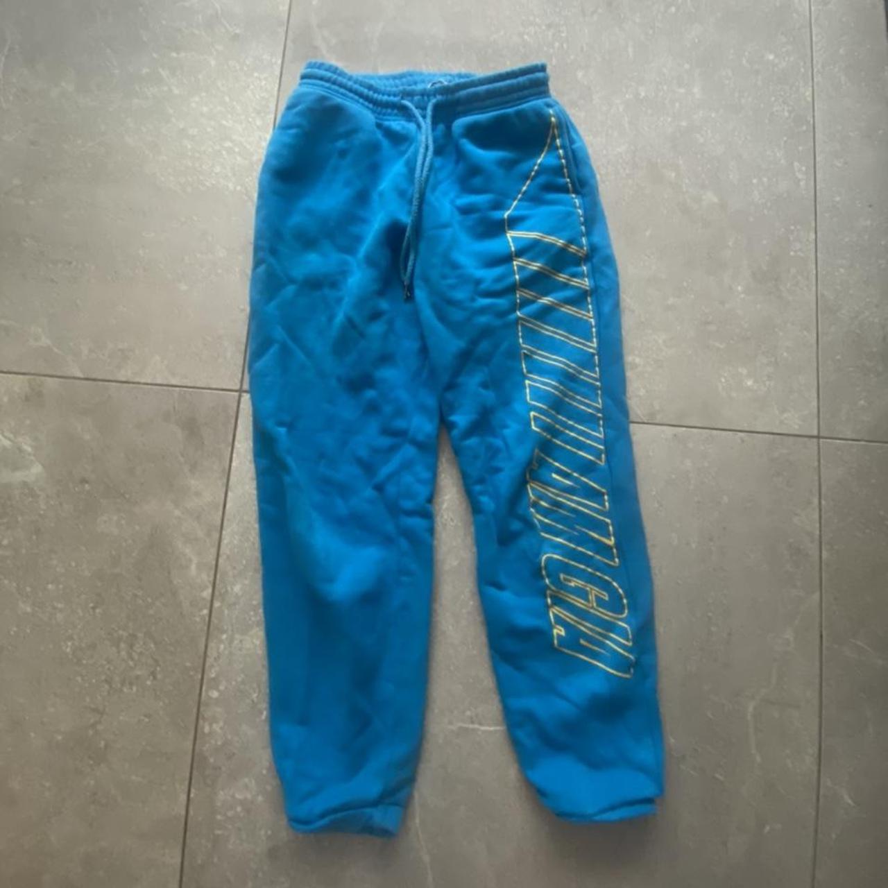 I am gia tracksuit bottoms sweatpants blue size depop