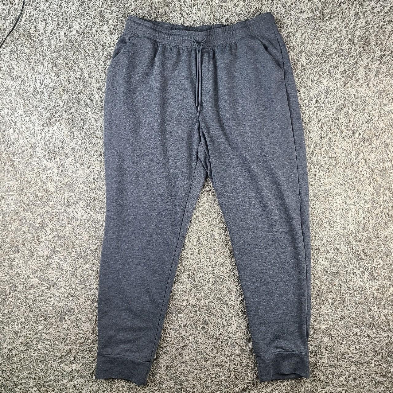 Men's gray athletic works sweatpants with adjustable... Depop