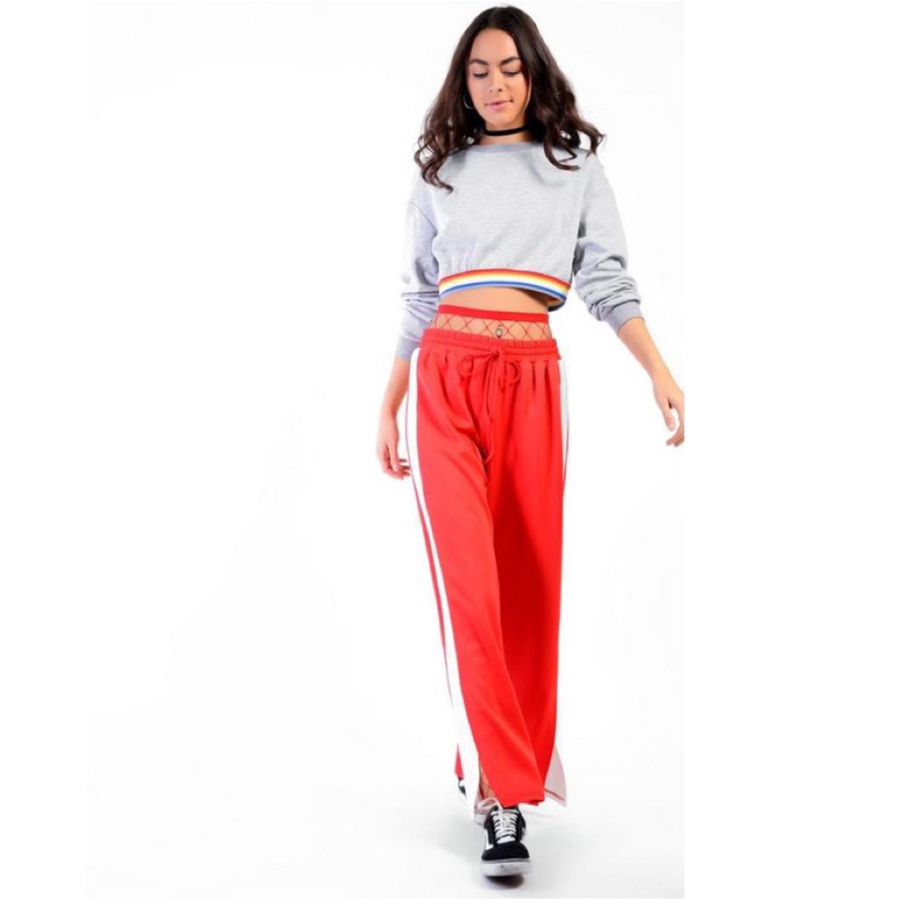 Topshop Glamorous branded trackies red super Depop