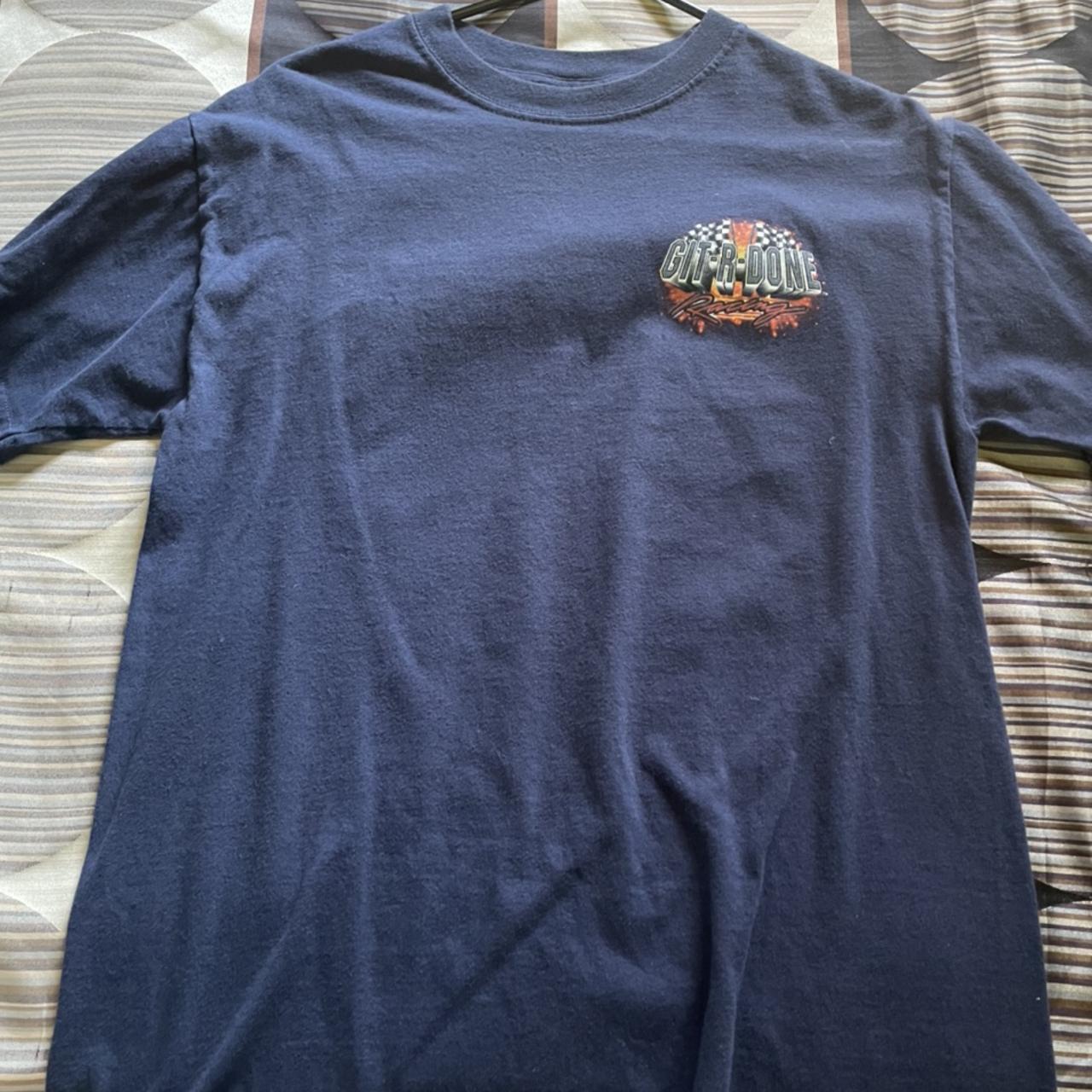 Larry The Cable Guy Racing Tee Fits small-no... - Depop