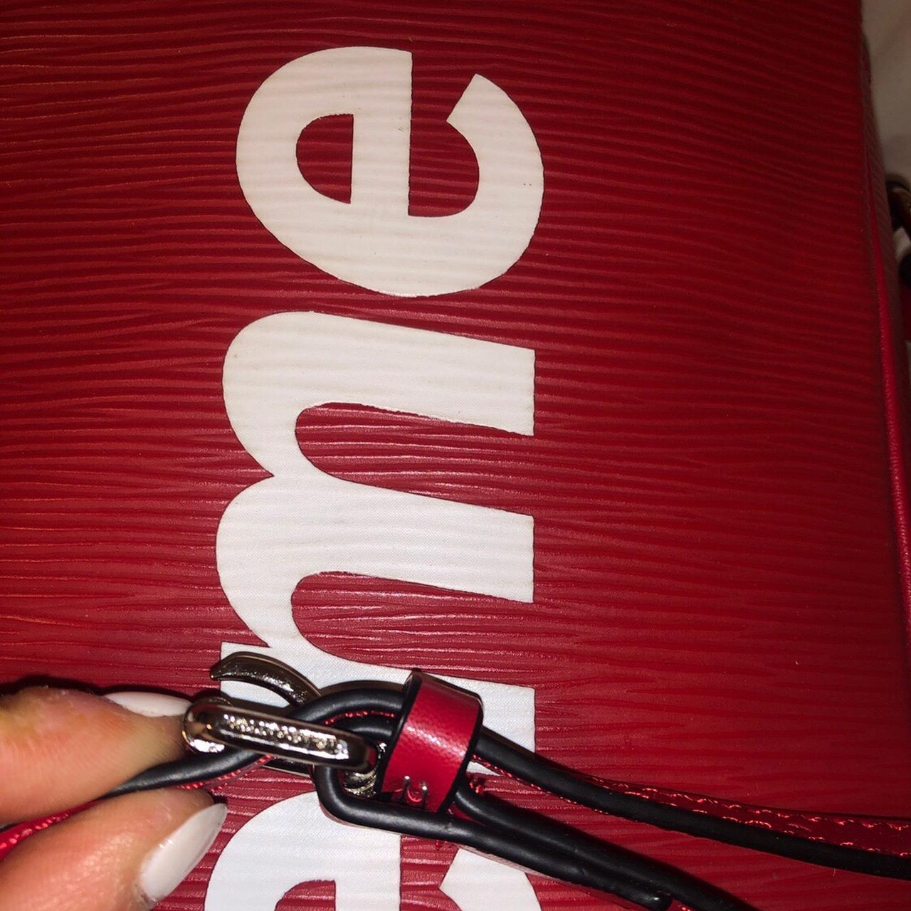 Supreme x Louis Vuitton Epi Bag Danube Red With box, - Depop