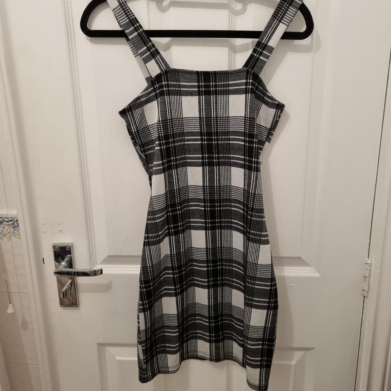 h and m checkered dress