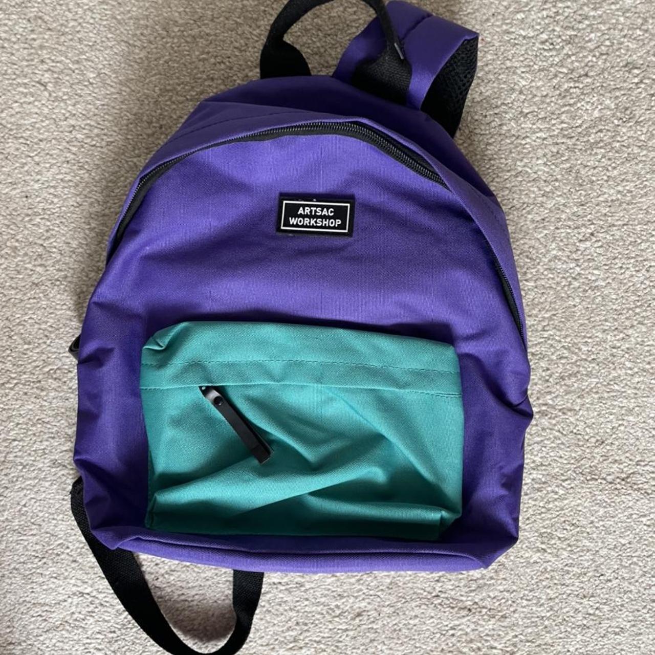 Artsac Workshop Purple Turquoise Mini Backpack 5... - Depop