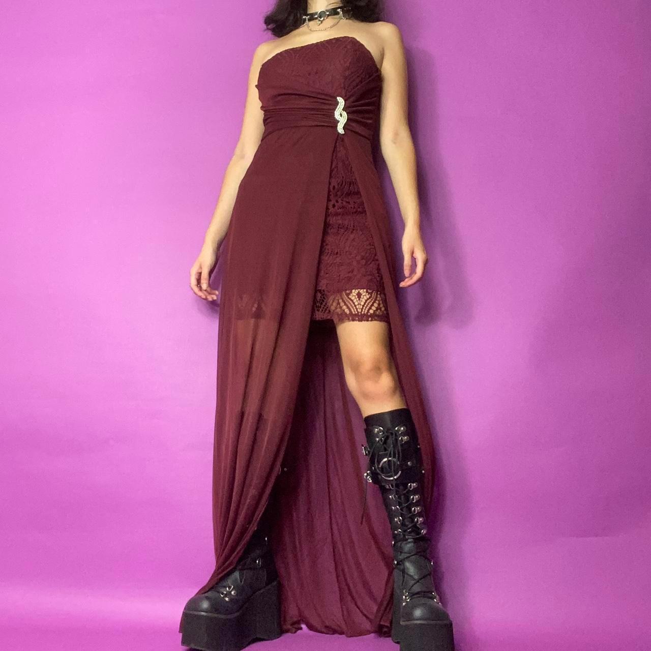 y2k goth prom dress by Windsor in the... Depop