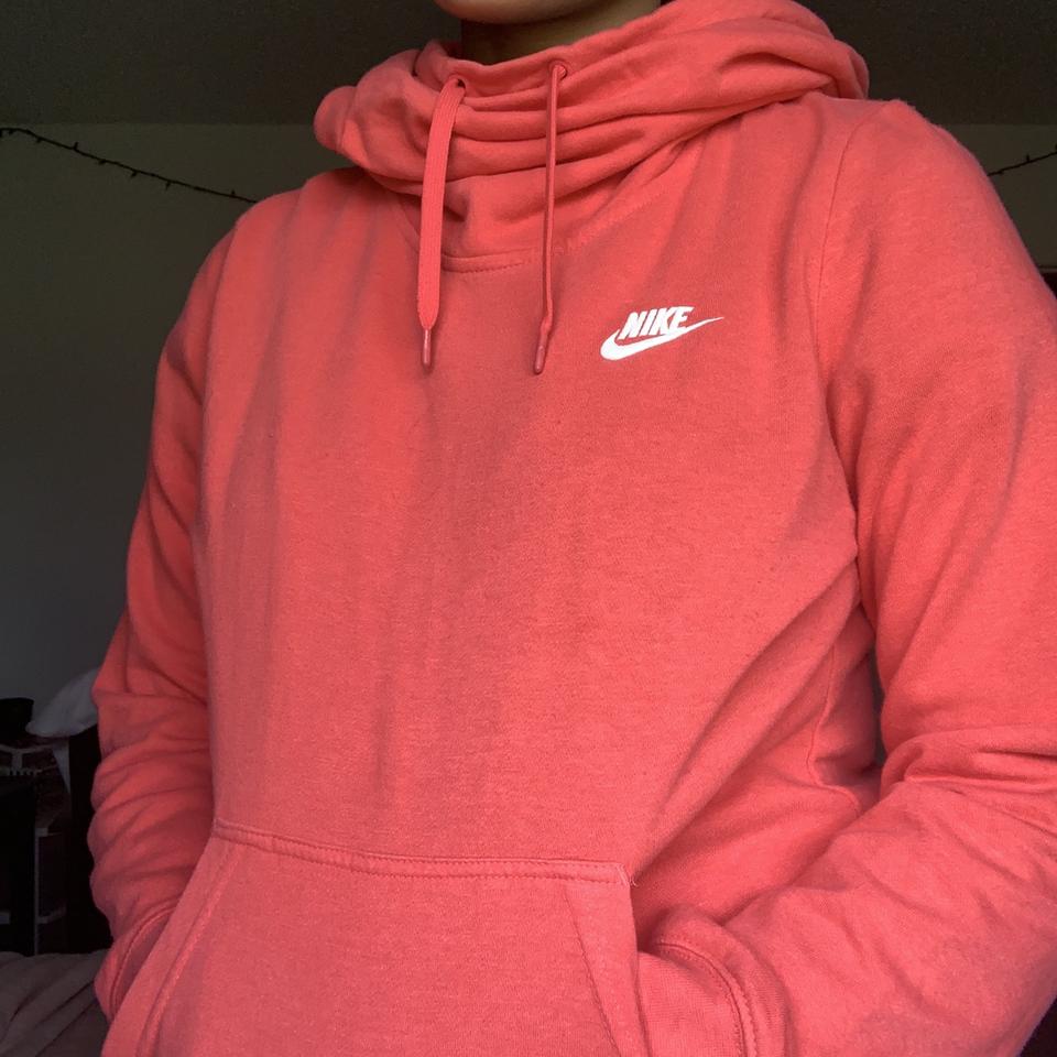 coral nike sweatshirt