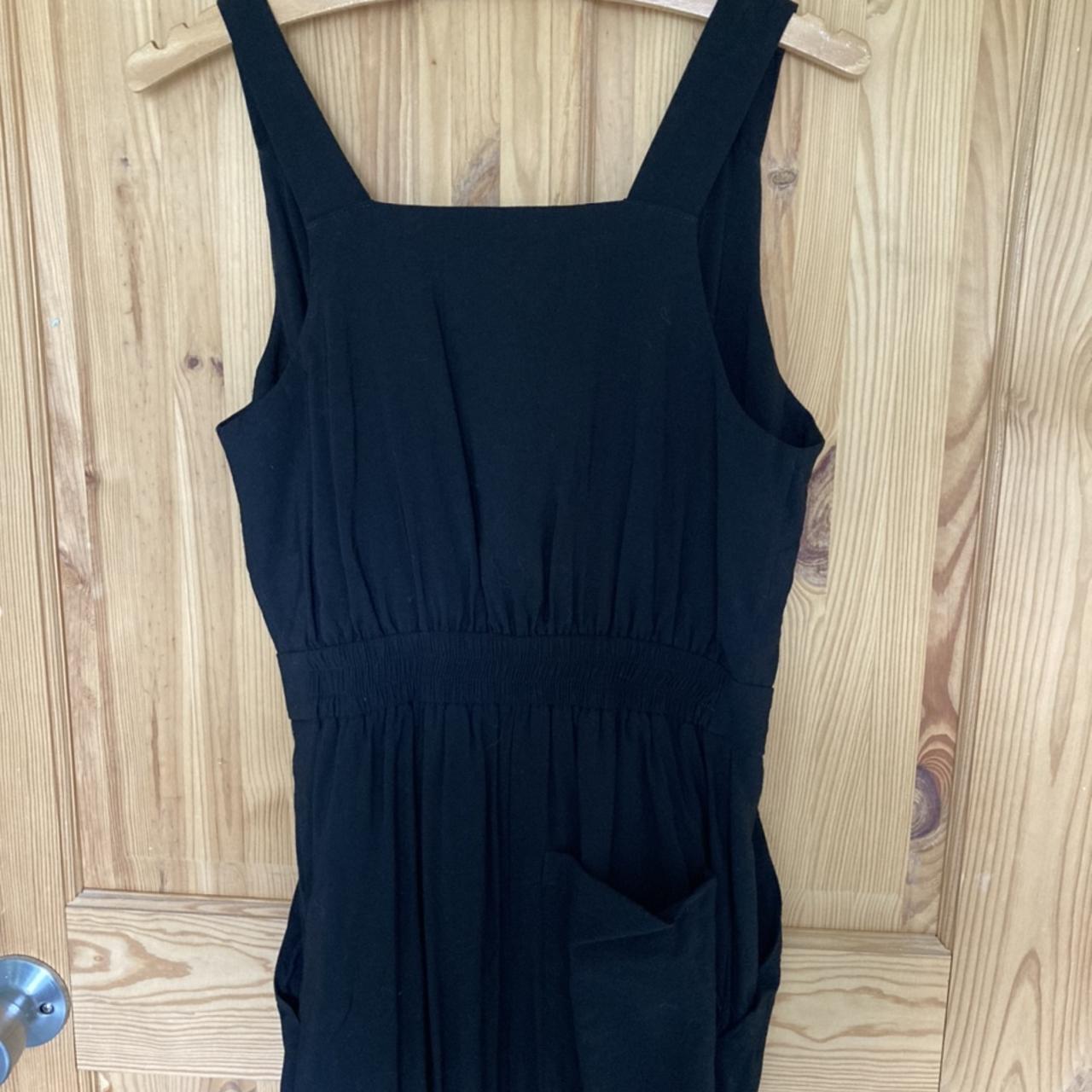 Black whistles cotton jumpsuit, size 8. Wrap detail... Depop