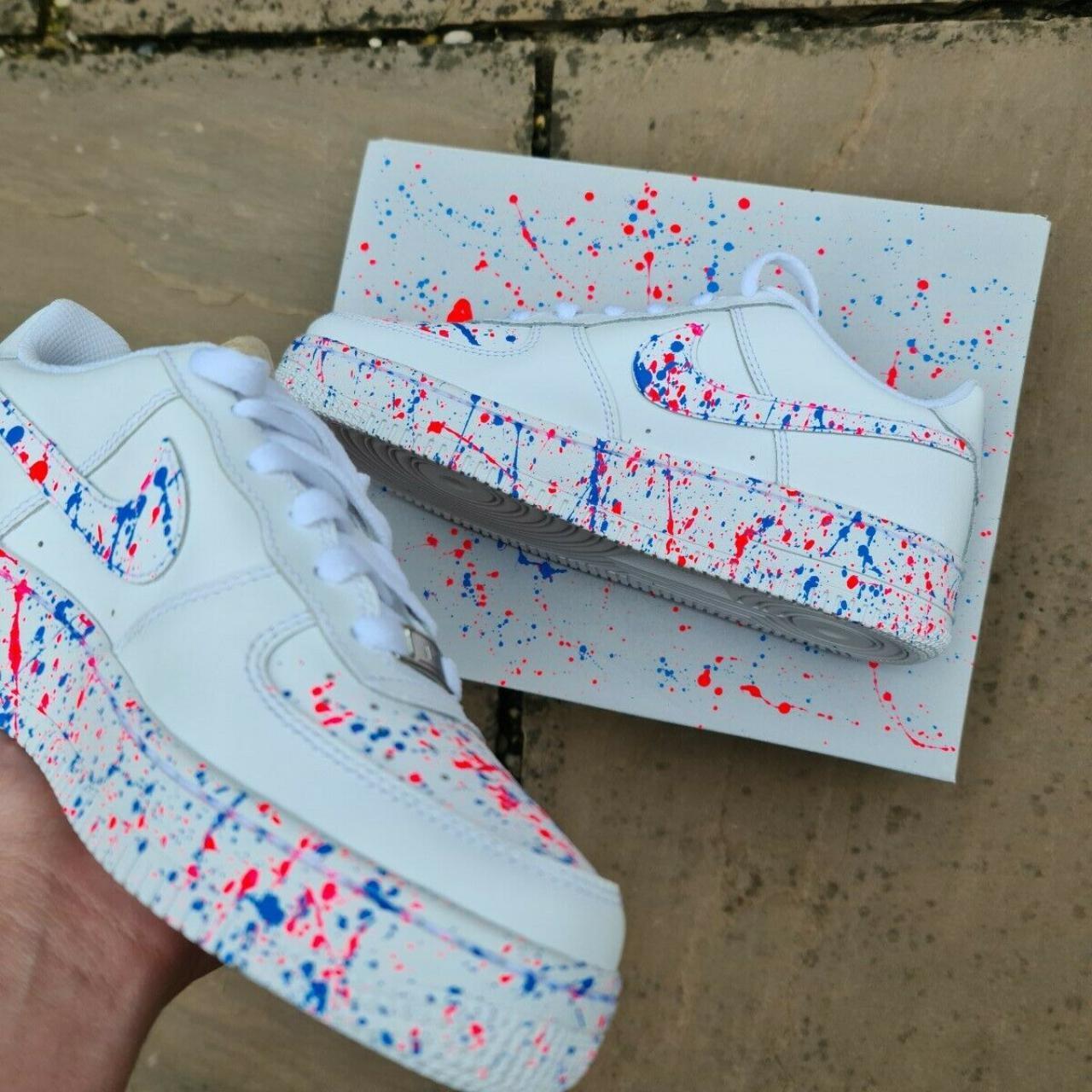 custom paint splatter air force 1