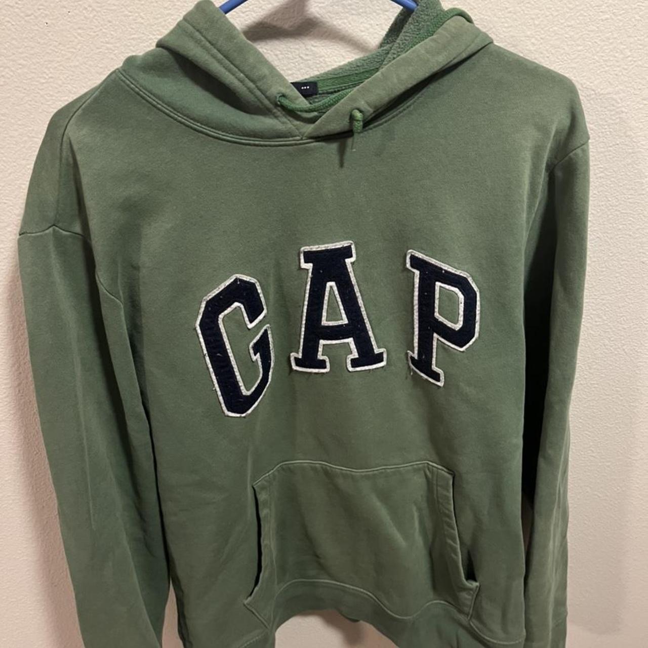 💖SOLD💖Gap hoodie very cute size M the green color is... - Depop