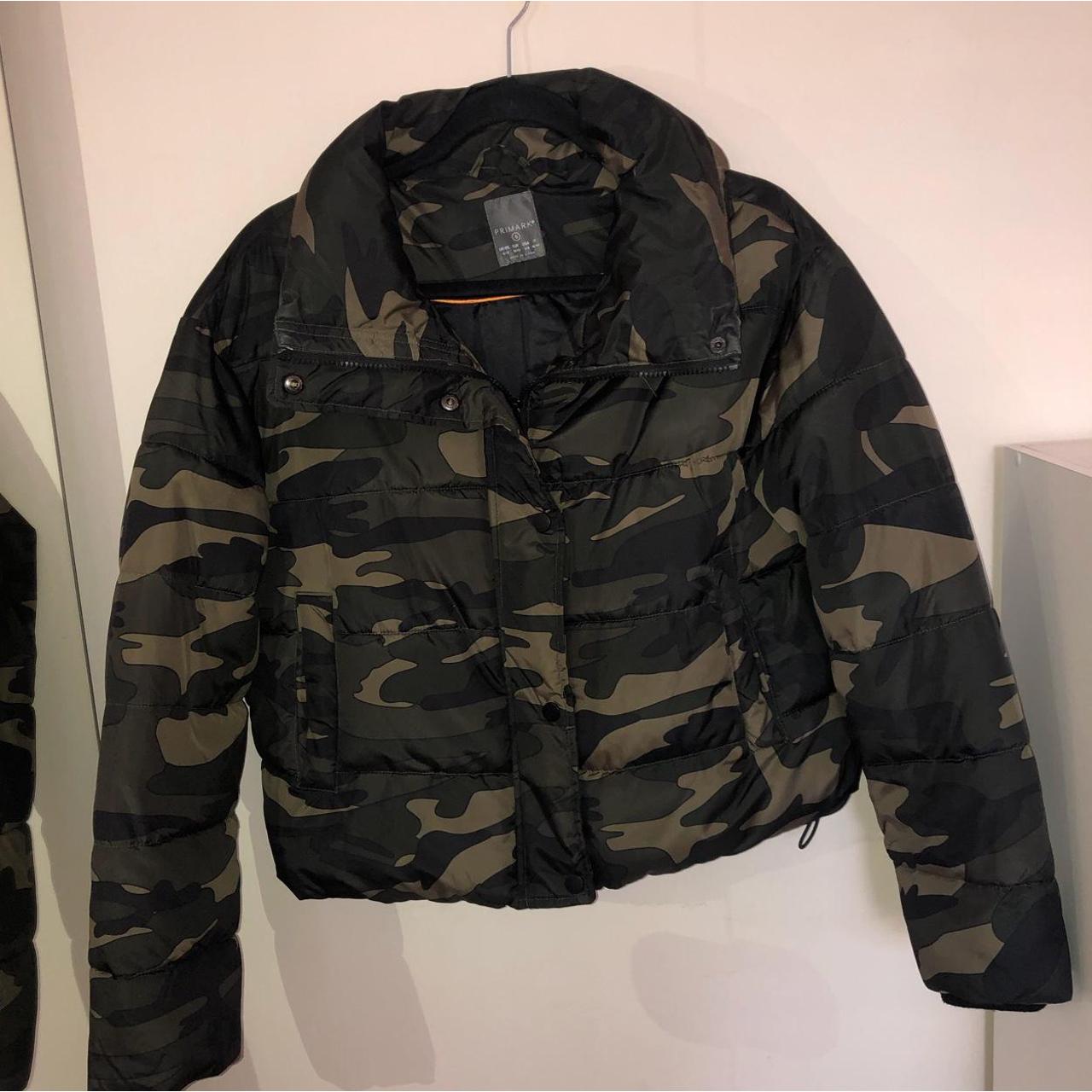 camo puffer jacket primark