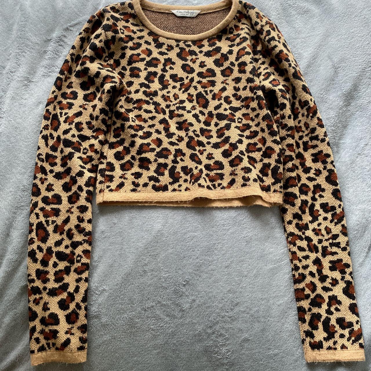 Reduced! Miss Selfridge size uk 10 cropped leopard... - Depop