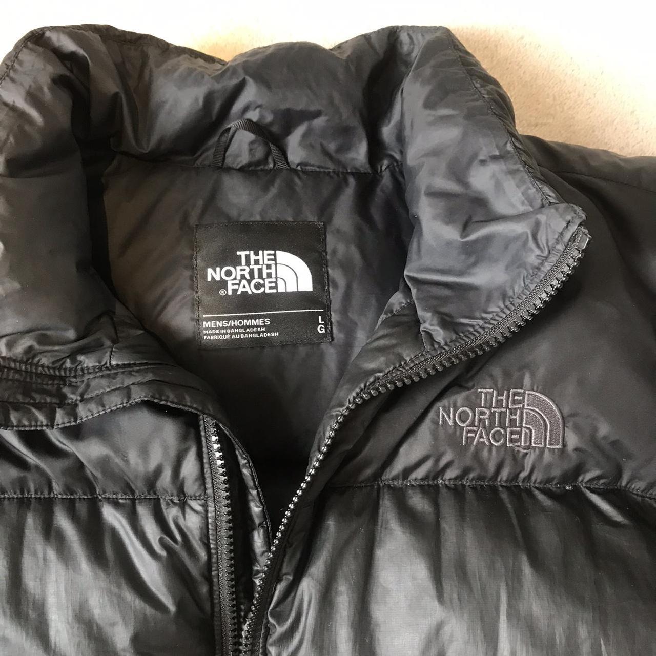 Black North Face puffer jacket 700 with zip pockets... - Depop