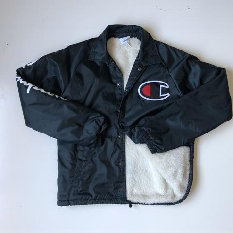 champion sherpa lined coach jacket