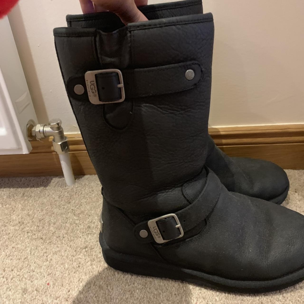 UGG AUSTRALIA black buckle boots bought years ago Depop