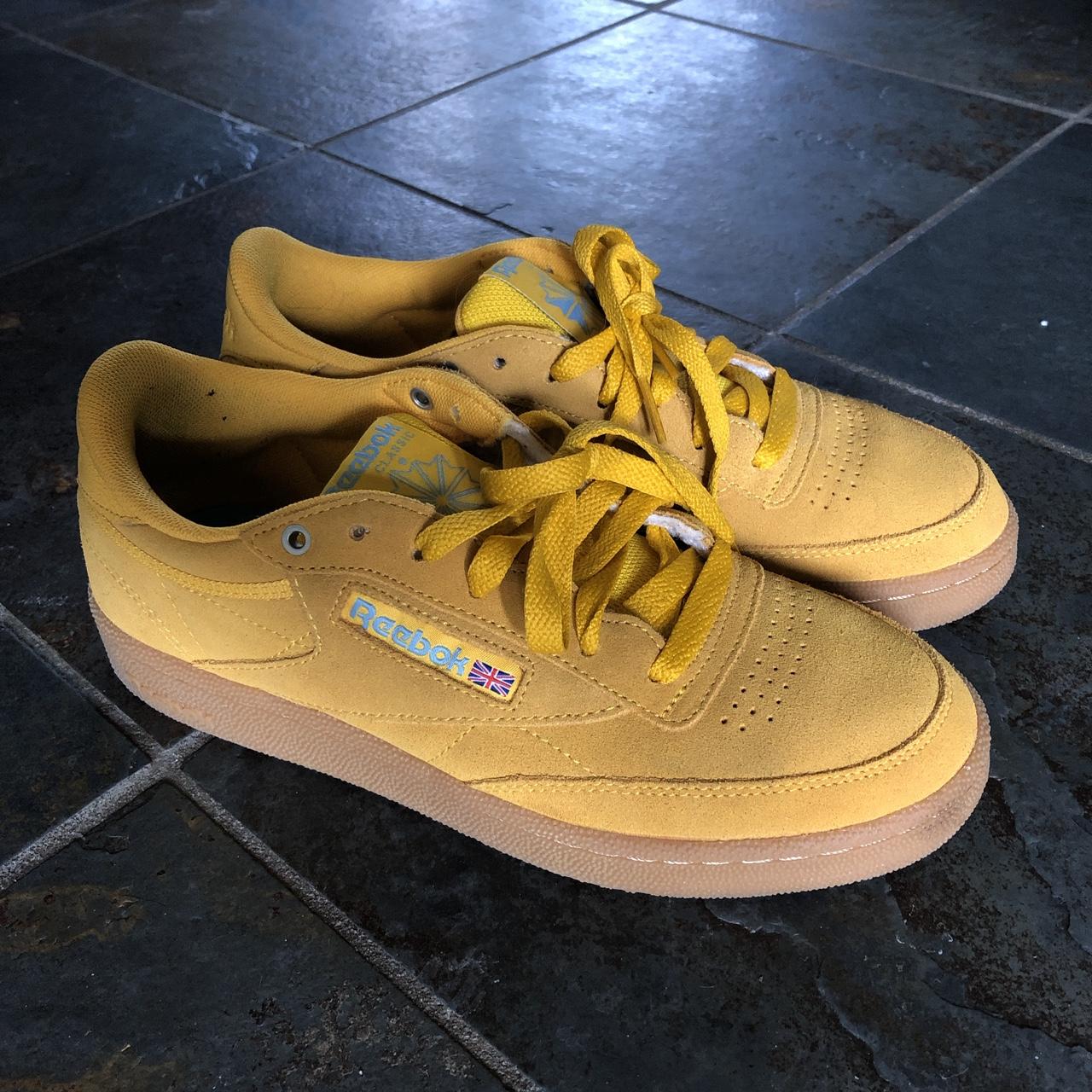 Reebok classic cheap yellow suede