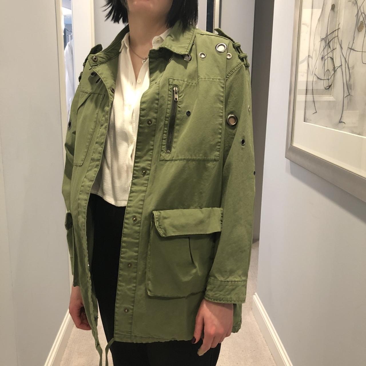 army green oversized jacket