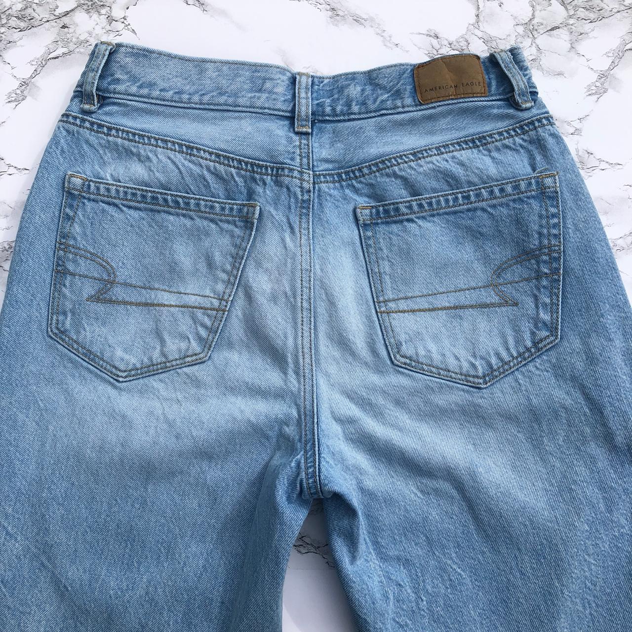 American Eagle Mom Jeans Size 0 regular Light wash,... - Depop