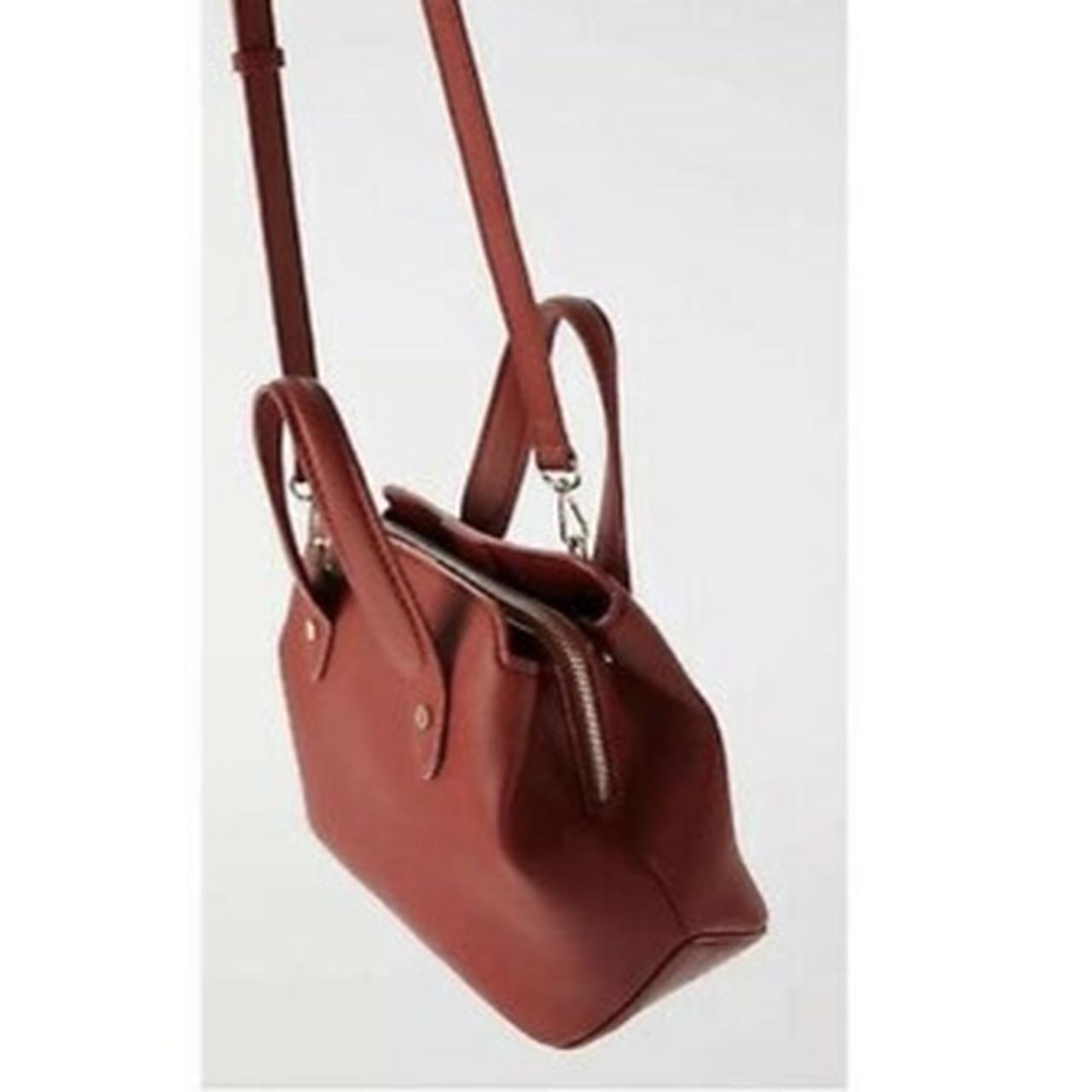 ZARA City Bag Purse Crossbody Wallet Maroon... Depop