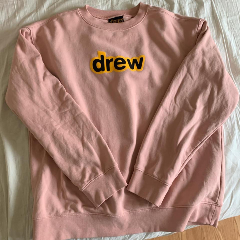 DREW HOUSE secret crewneck size M unisex, baby pink... - Depop