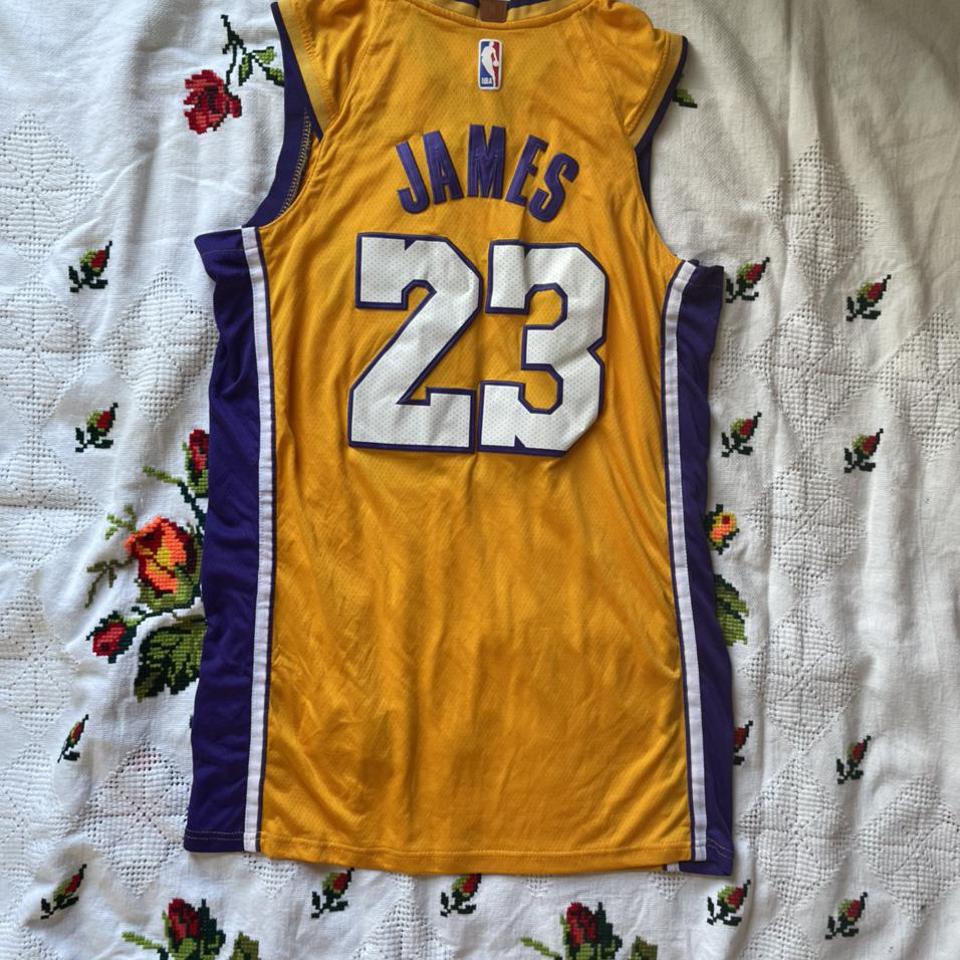NBA Lakers 6 LeBron James Purple Nike Men Jersey With wish Logo