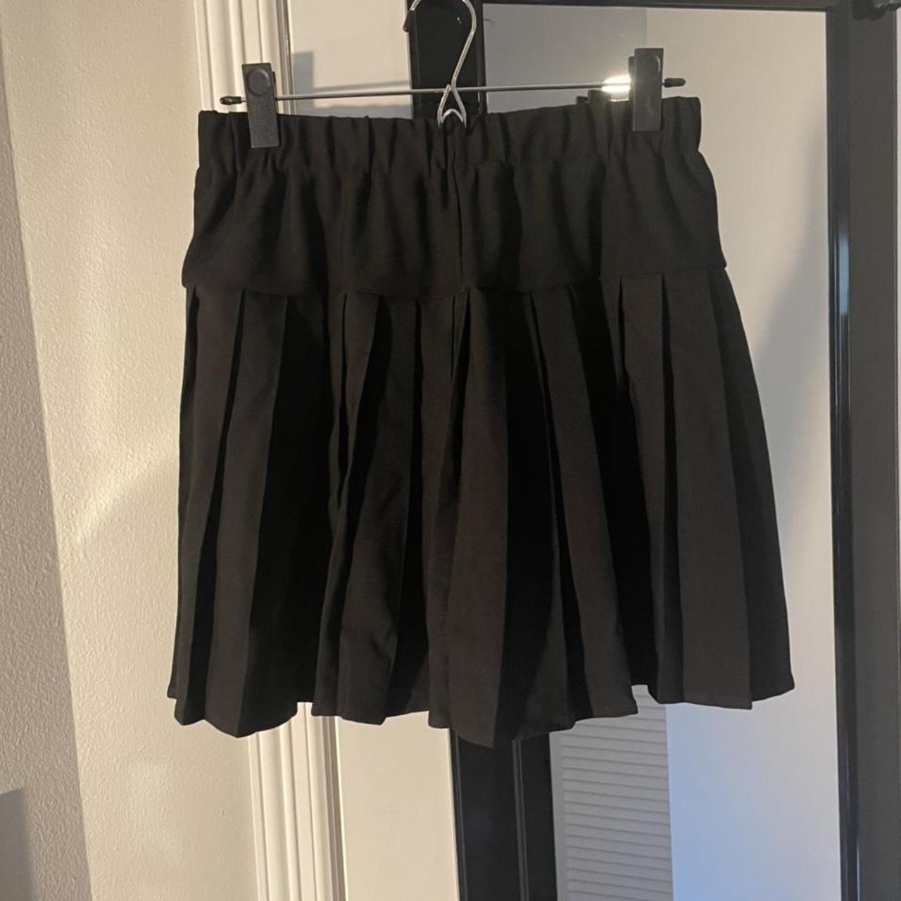 BLACK PLEATED SKIRT Pleated tennis skirt or school... - Depop