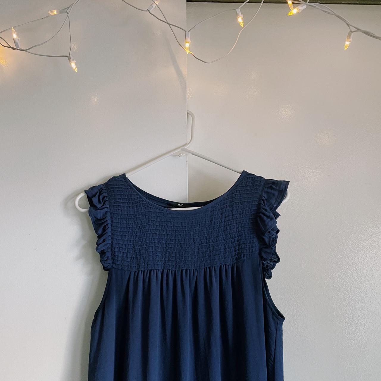 H&M Blue Babydoll Dress - very comfortable -... - Depop
