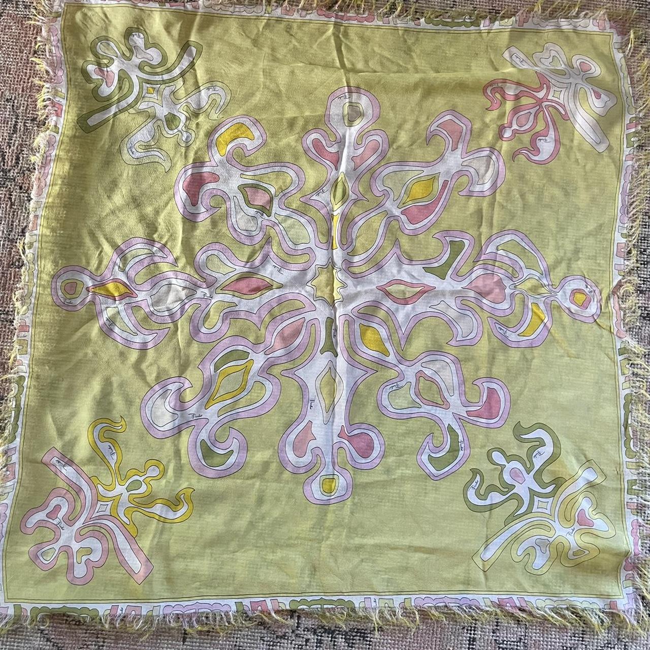 Emilio Pucci Women's Green and Pink Scarf-wraps (4)
